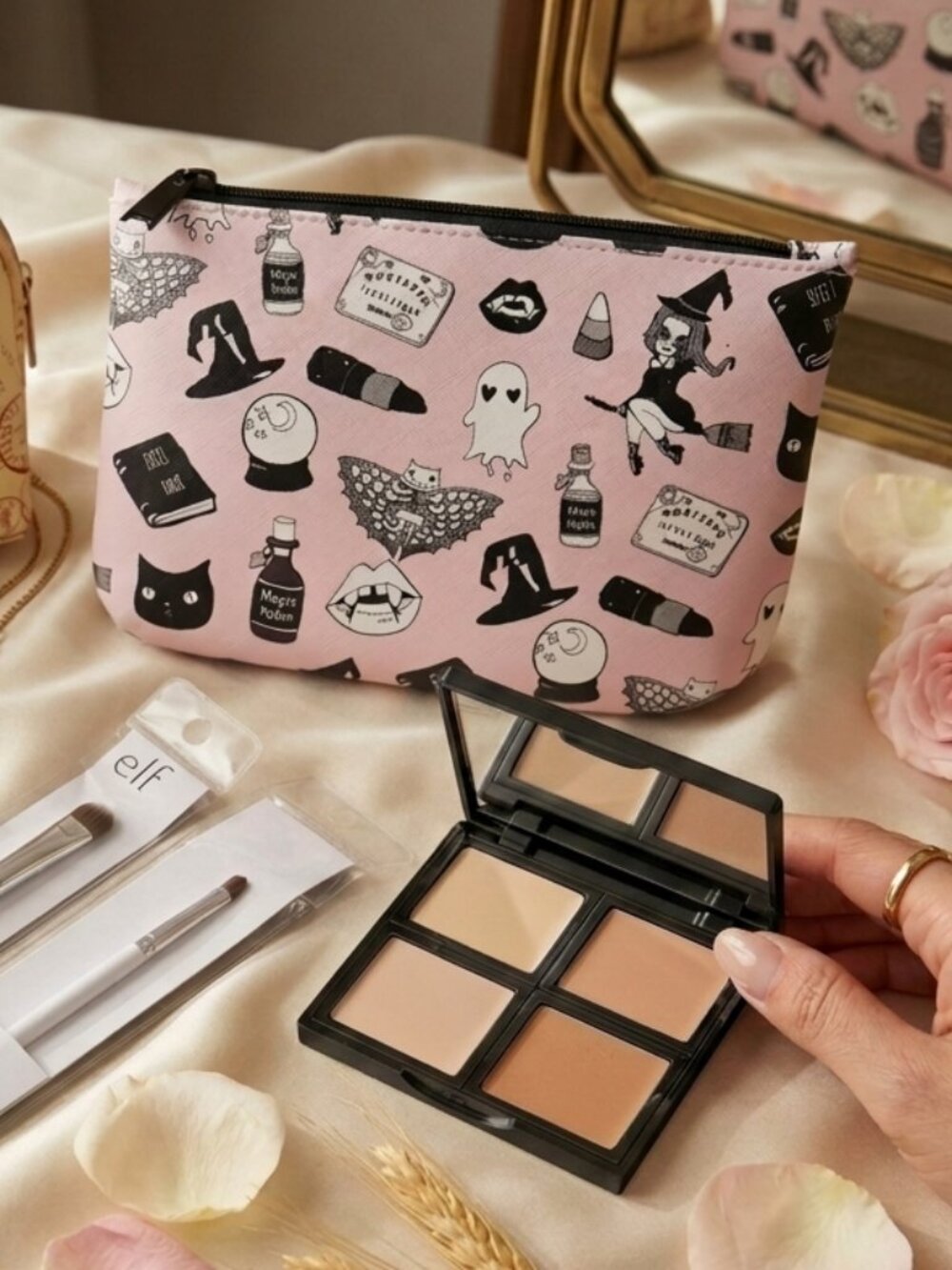 Brand New Makeup Bundle (Huda Beauty Dubai, e.l.f., & Cute IPSY Cosmetic Bags) - Picture 3 of 8